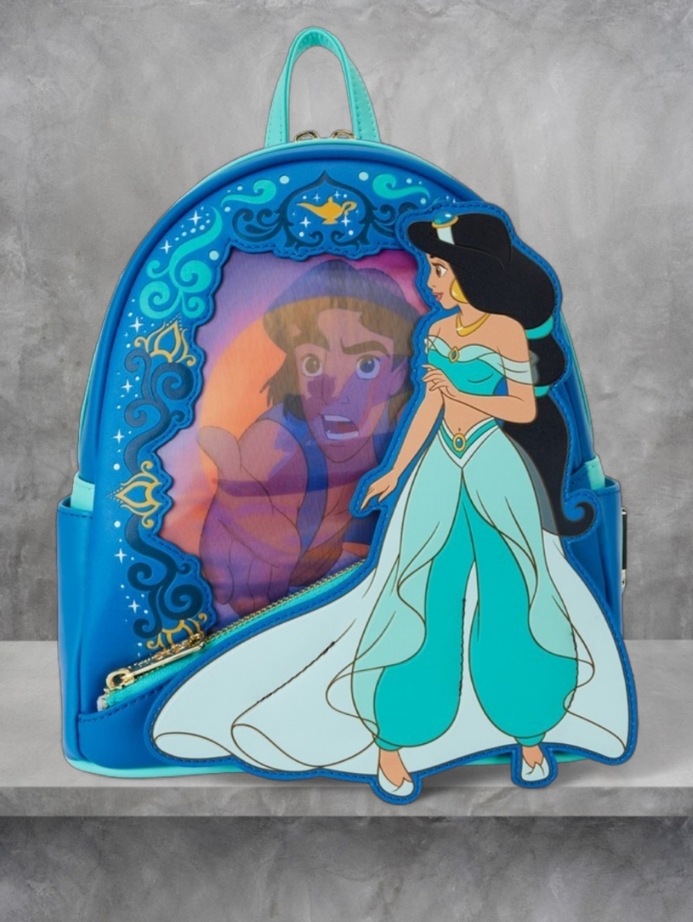 Loungefly Aladdin Jasmine Princess Series Lenticular Backpack 💙